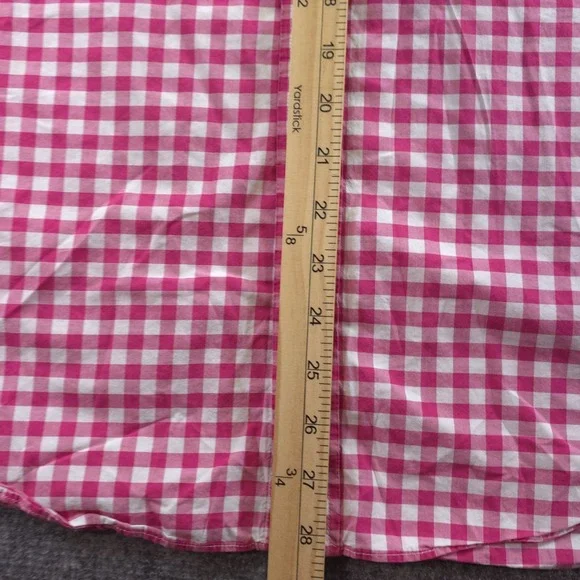 Bonobos Shirt Large Pink Check Long Sleeve Button Down Cotton Pocket - Picture 5 of 7